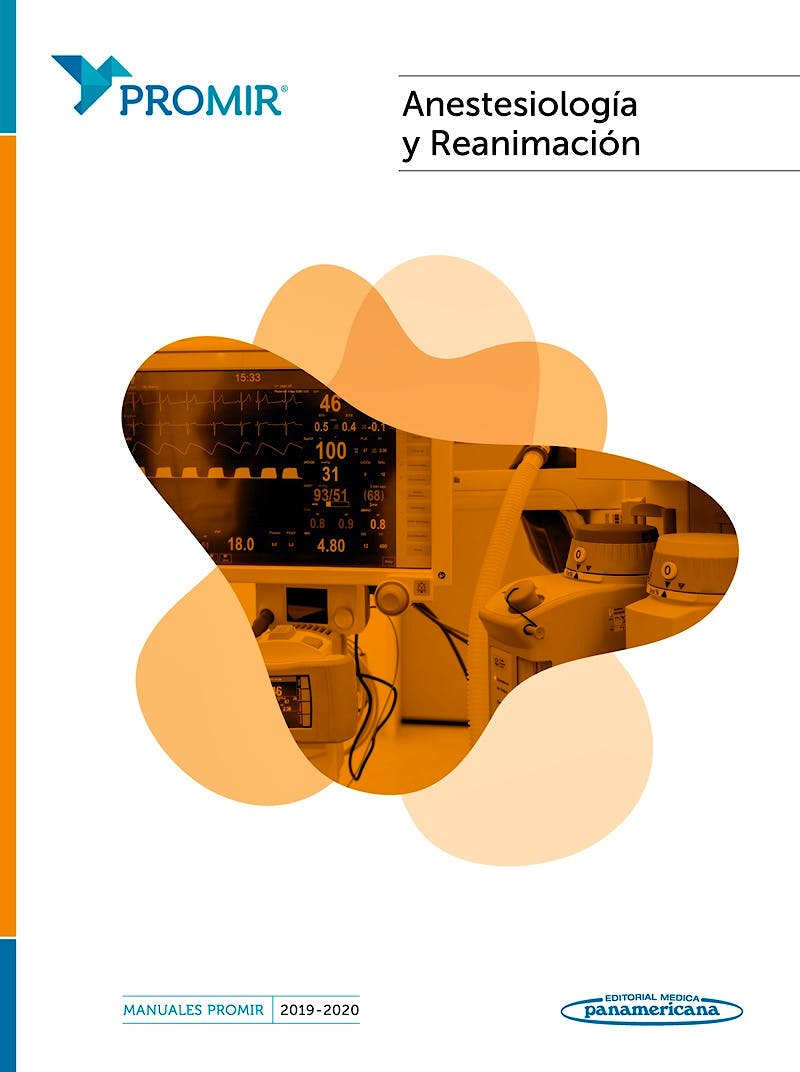 Portada del libro 9788491107392 Anestesiología y Reanimación (Manuales PROMIR 2019-2020)