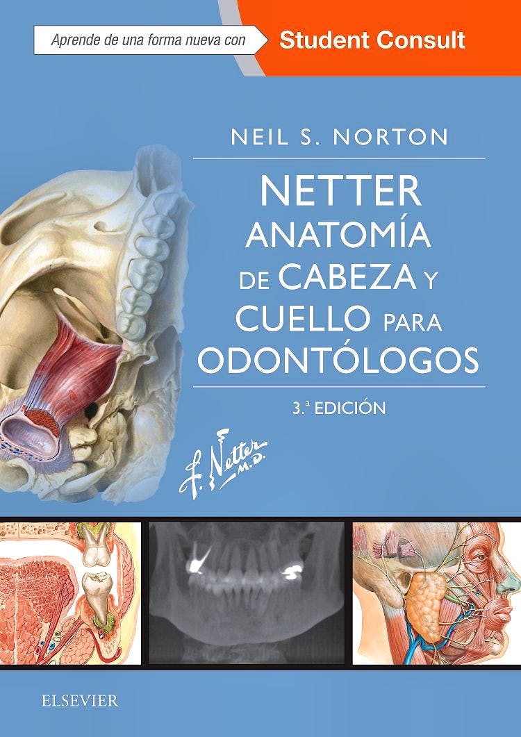 Portada del libro 9788491132059 Netter Anatomía de Cabeza y Cuello para Odontólogos