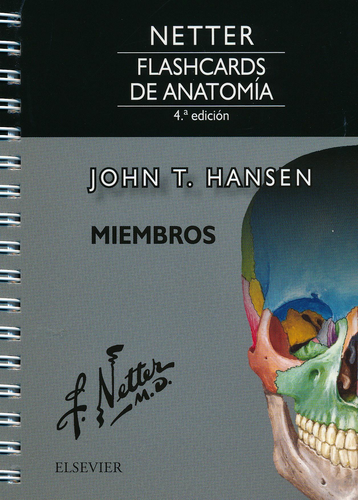 Portada del libro 9788491132905 Fichas de Autoevaluación Netter Flashcards de Anatomía: Miembros
