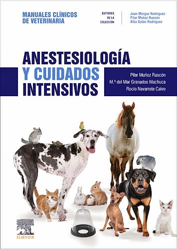 Portada del libro 9788491133544 Anestesiología y Cuidados Intensivos. Colección Manuales Clínicos de Veterinaria