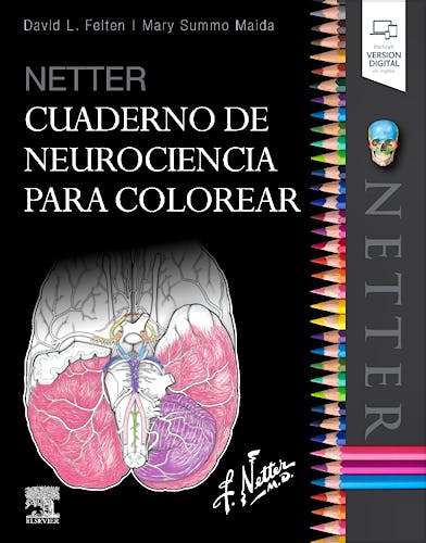 Portada del libro 9788491134572 NETTER Cuaderno de Neurociencia para Colorear