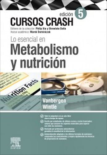 Portada del libro 9788491135371 Cursos Crash. Lo Esencial en Metabolismo y Nutrición