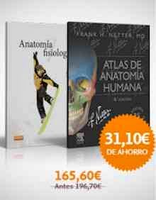 Portada del libro 9788491136248 Lote Netter Atlas de Anatomía Humana + Anatomía y Fisiología