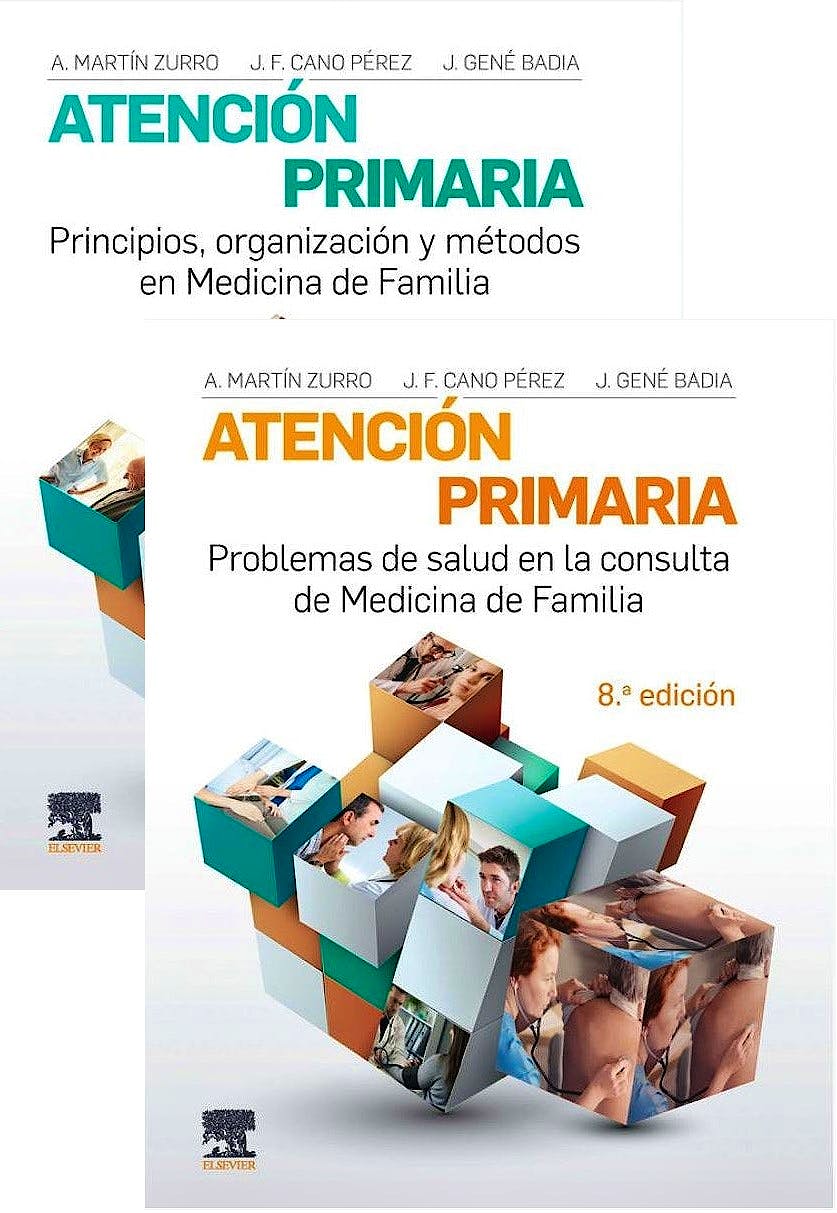 Portada del libro 9788491136897 LOTE MARTÍN ZURRO Atención Primaria: Problemas de Salud en la Consulta de Medicina de Familia + Principios, Organización y Métodos (2 Vols.)