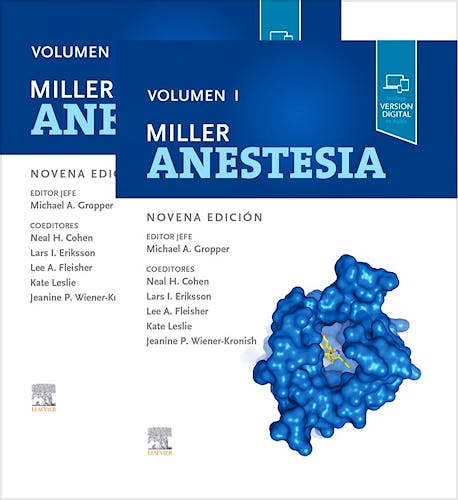 Portada del libro 9788491137368 MILLER Anestesia, 2 Vols.