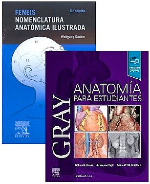 Portada del libro 9788491138587 Lote Gray Anatomía para Estudiantes + Feneis Nomenclatura Anatómica Ilustrada