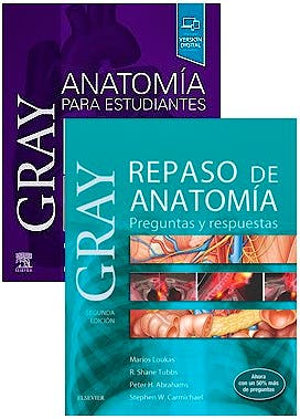 Portada del libro 9788491138600 Lote Gray Anatomía para Estudiantes + Gray Repaso de Anatomía