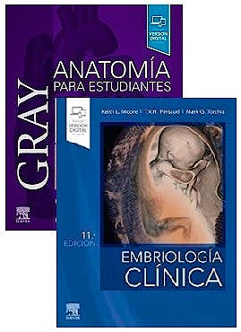 Portada del libro 9788491138624 Lote Gray Anatomía para Estudiantes + Moore Embriología Clínica