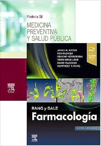 Portada del libro 9788491138662 Lote Piédrola Gil Medicina Preventiva y Salud Pública + Rang y Dale Farmacología