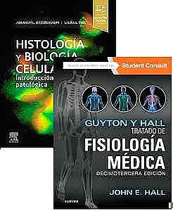 Portada del libro 9788491139270 Lote GUYTON y HALL Tratado de Fisiología Médica + Histología y Biología Celular