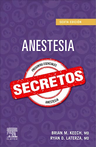 Portada del libro 9788491139454 Anestesia. Secretos