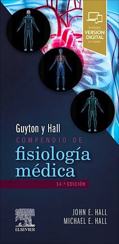 Portada del libro 9788491139546 GUYTON y HALL Compendio de Fisiología Médica