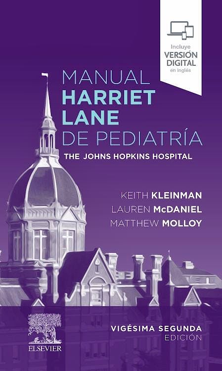 Portada del libro 9788491139676 Manual Harriet Lane de Pediatría. The Johns Hopkins Hospital