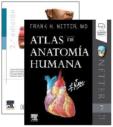 Portada del libro 9788491139973 Lote Netter Atlas de Anatomía Humana + Anatomía Humana para Estudiantes de Ciencias de la Salud
