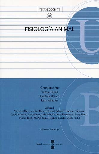 Portada del libro 9788491681885 Fisiología Animal