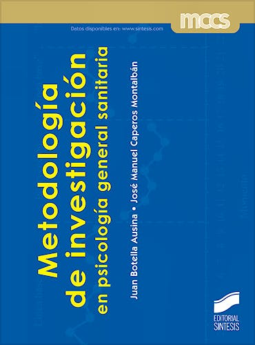 Portada del libro 9788491713999 Metodología de Investigación en Psicología General Sanitaria