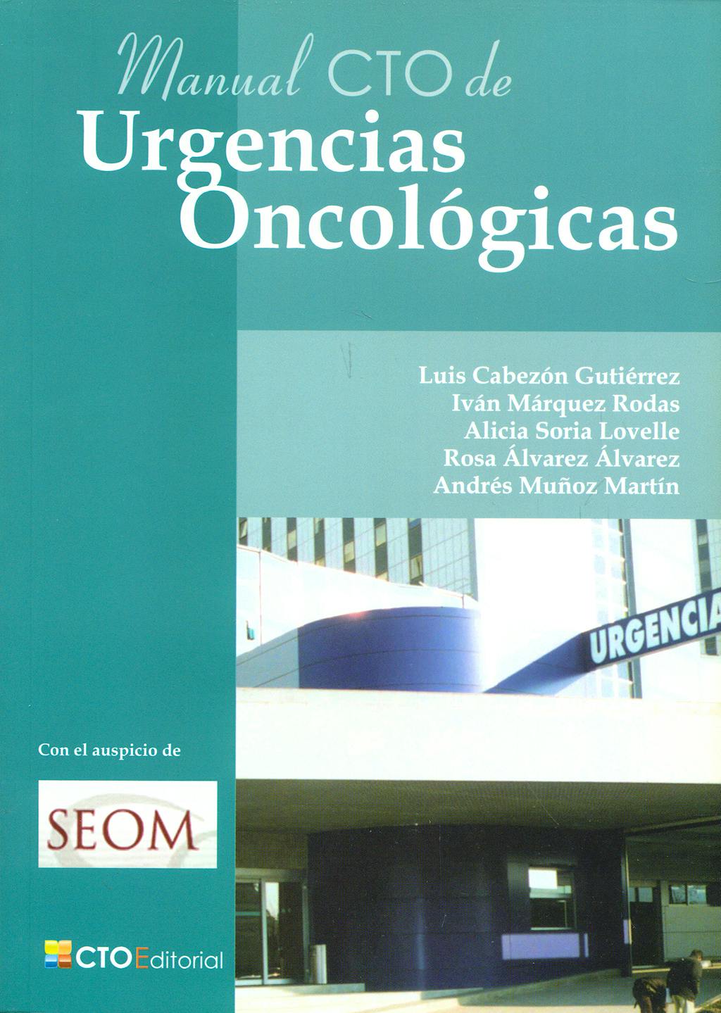 Portada del libro 9788492523092 Manual CTO de Urgencias Oncológicas
