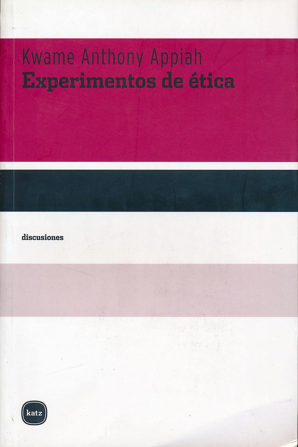 Portada del libro 9788492946112 Experimentos de Etica