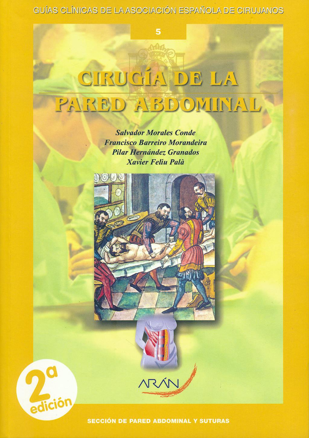 Portada del libro 9788492977444 Cirugia de la Pared Abdominal (Guias Clinicas de la Asociacion Española de Cirujanos Nº 5)