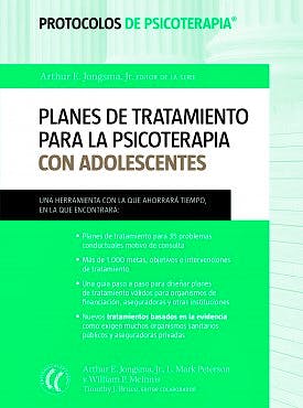 Portada del libro 9788494025075 Planes de Tratamiento para la Psicoterapia con Adolescentes (Protocolos de Psicoterapia)