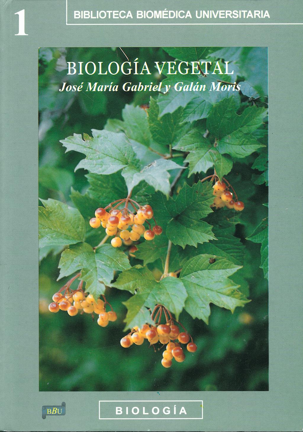Portada del libro 9788495279590 Biologia Vegetal
