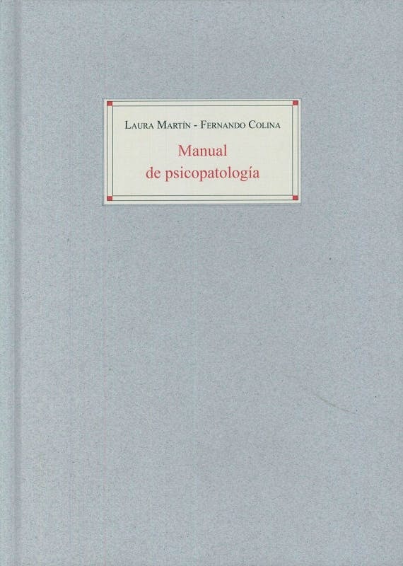 Portada del libro 9788495287885 Manual de Psicopatología