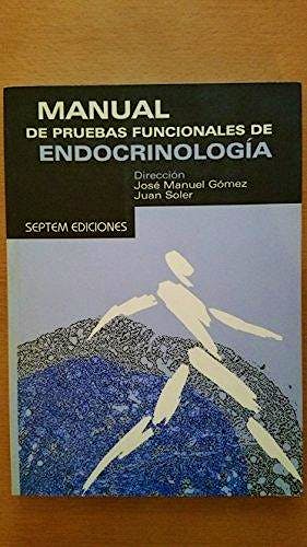 Portada del libro 9788495687371 Manual de Pruebas Funcionales de Endocrinología