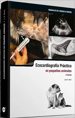 Portada del libro 9788496344716 Ecocardiografía Práctica en Pequeños Animales