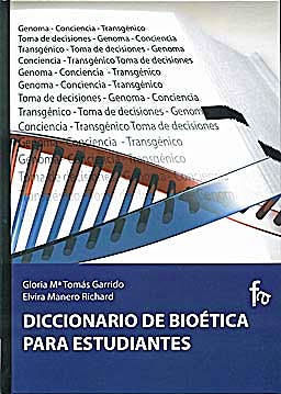 Portada del libro 9788496804838 Diccionario de Bioetica para Estudiantes