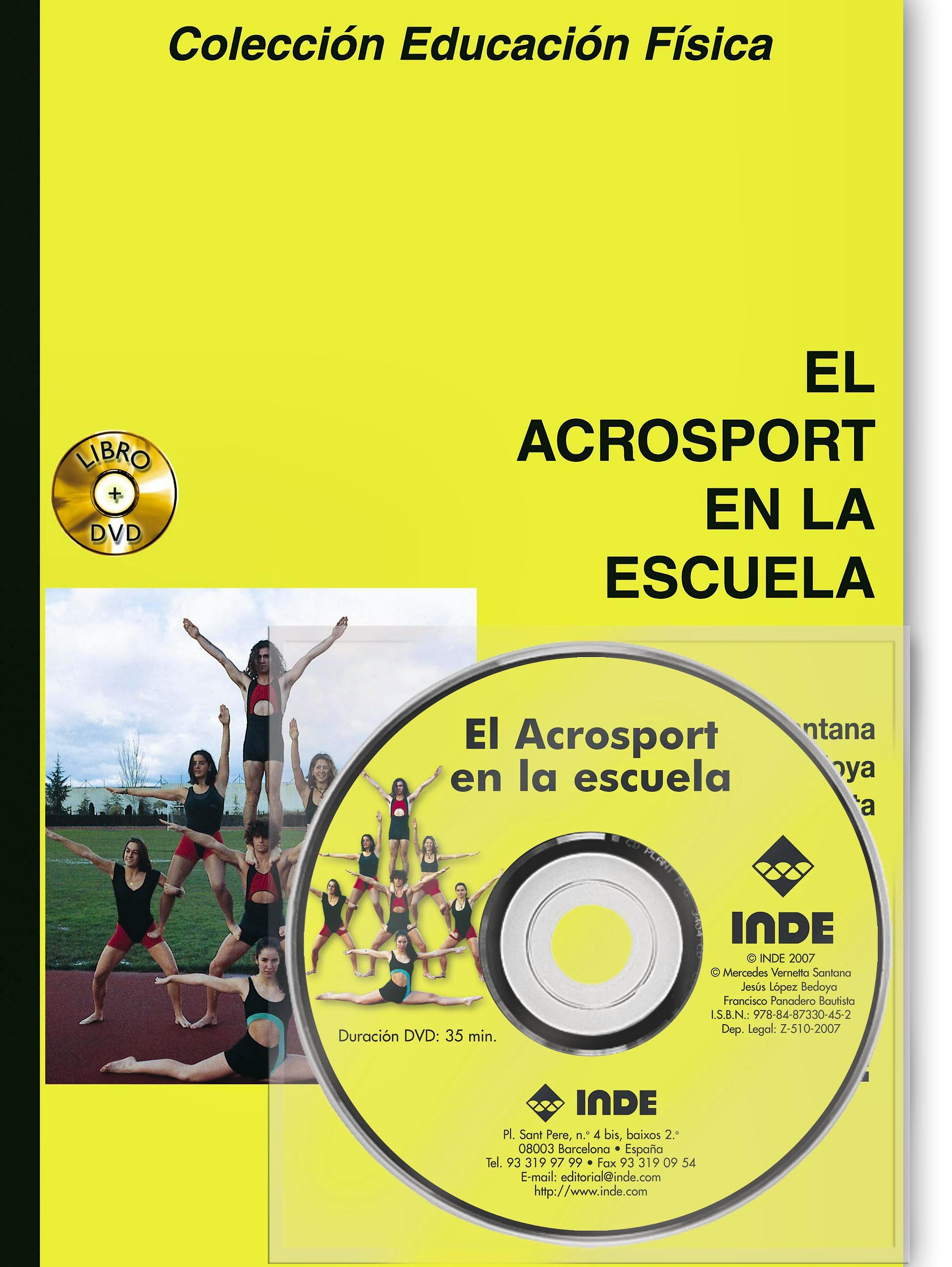 Portada del libro 9788497291637 El Acrosport en la Escuela + DVD (Colección Educación Física)