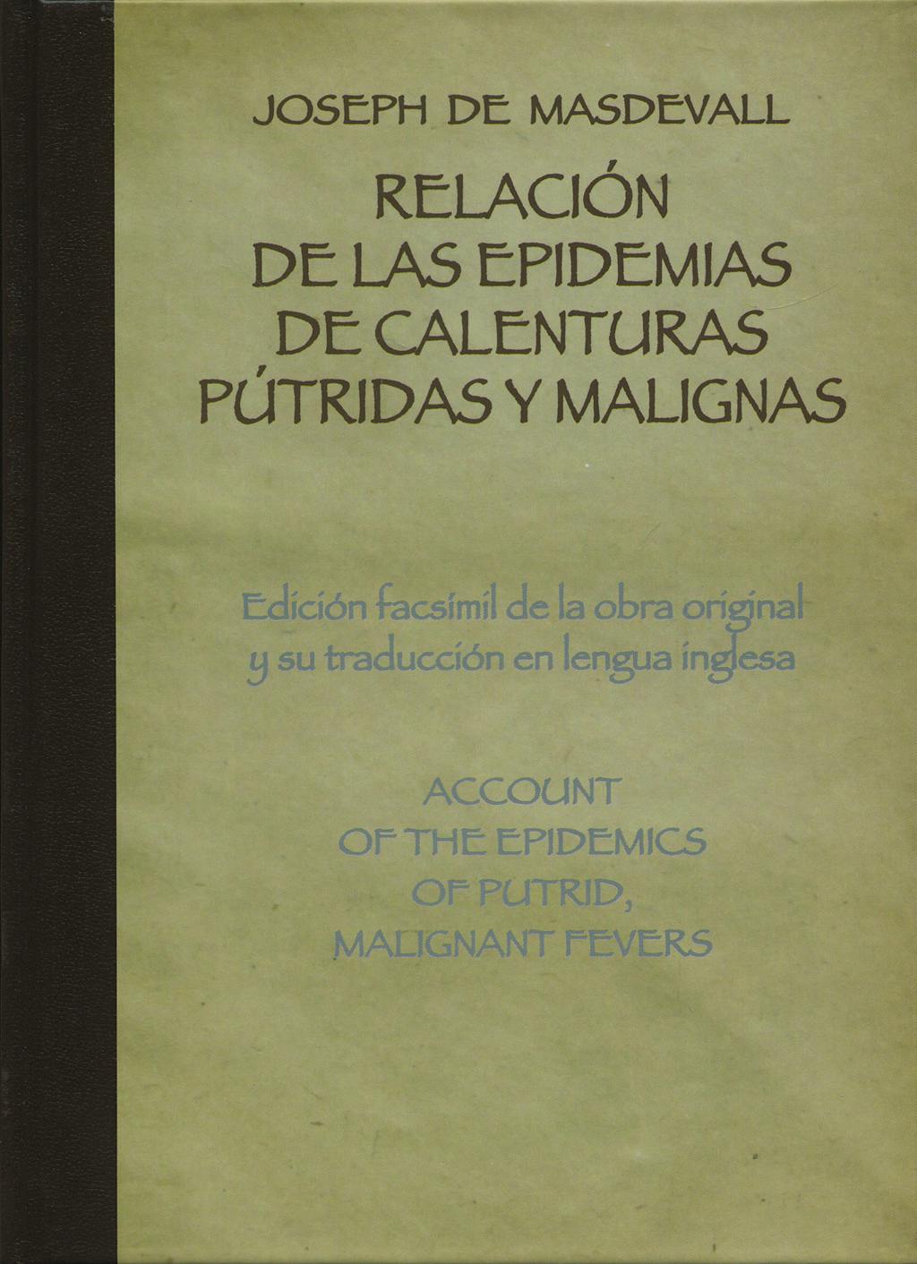 Portada del libro 9788497513708 Relacion de las Epidemias de Calenturas Putridas y Malignas
