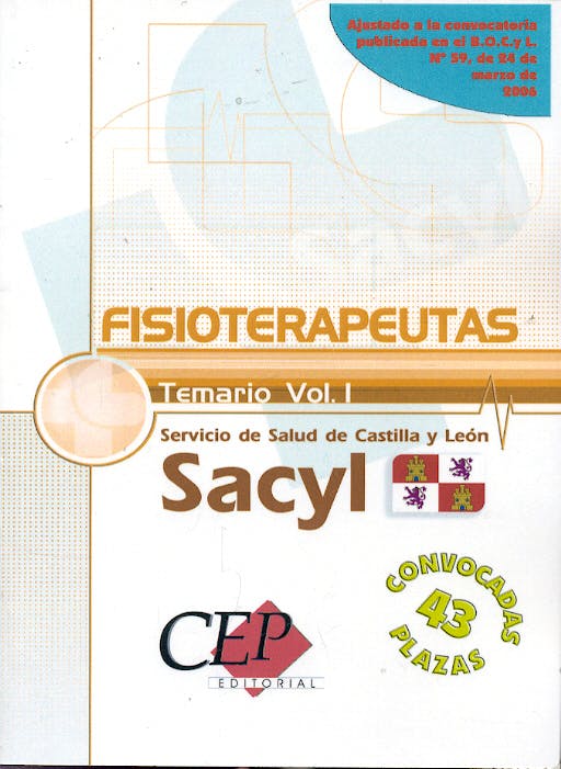 Portada del libro 9788498338997 Temario Volumen I Oposiciones Fisioterapeutas Servicio de Salud Castilla y Leon