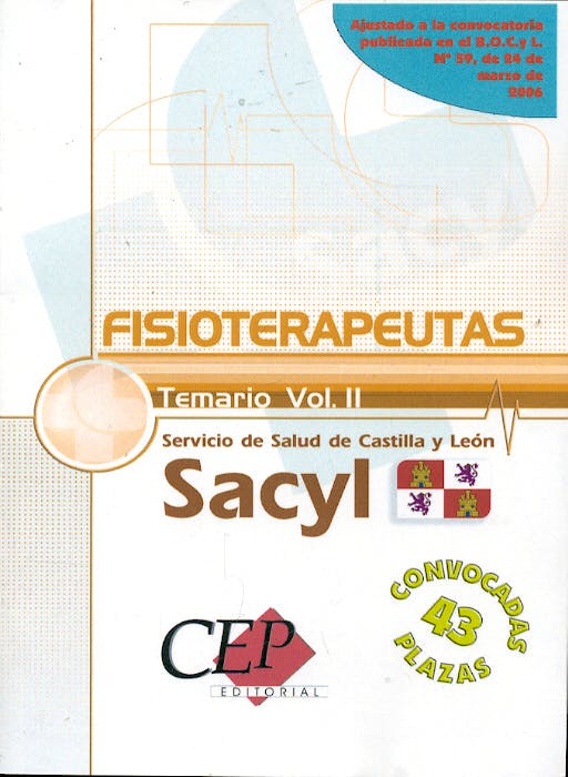 Portada del libro 9788498339246 Temario Volumen Ii Oposiciones Fisioterapeutas Servicio de Salud Castilla y Leon
