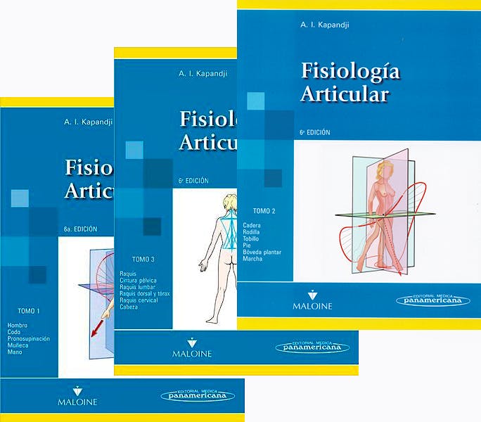 Portada del libro 9788498354614 Lote Fisiología Articular, 3 Tomos (Kapandji - Reimpresión 2012, Nuevo Formato)
