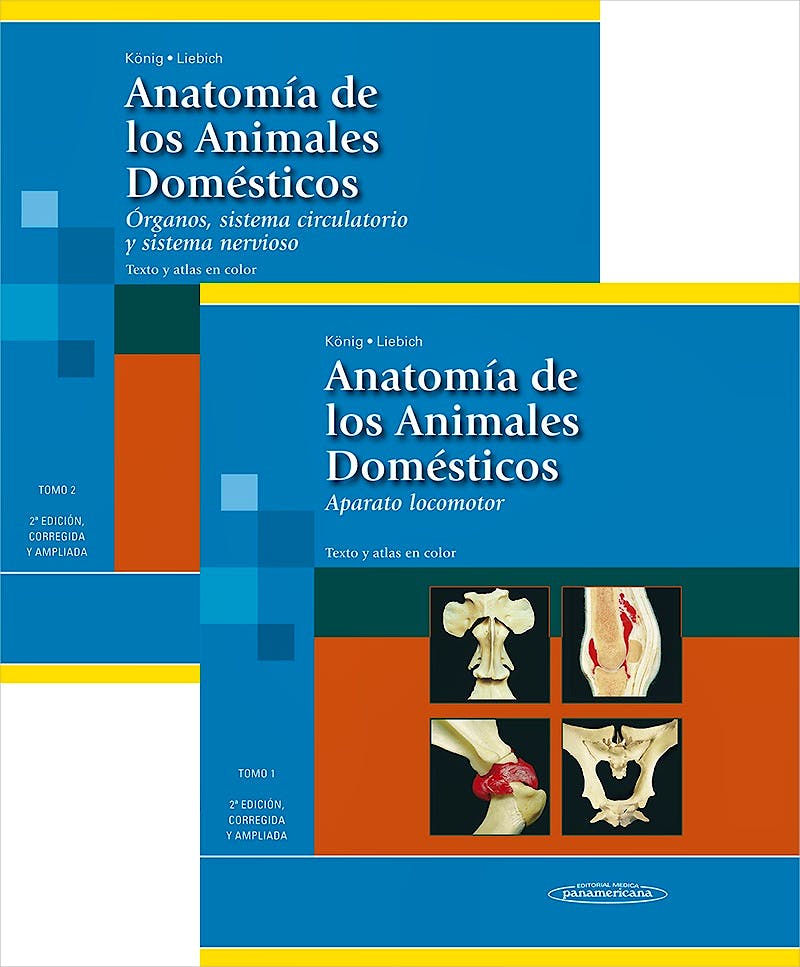 Portada del libro 9788498354720 Anatomía de los Animales Domésticos. Texto y Atlas en Color, 2 Tomos (Reimpresión 2011, Nuevo Formato)
