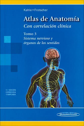 Portada del libro 9788498357097 Atlas de Anatomía con Correlación Clínica, Tomo 3: Sistema Nervioso y Órganos de los Sentidos