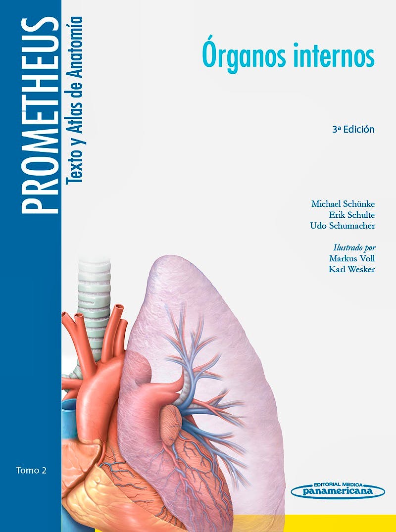 Portada del libro 9788498357639 Prometheus Texto y Atlas de Anatomía, Tomo 2: Órganos Internos