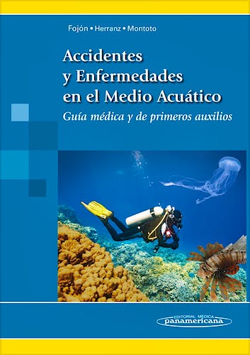 Portada del libro 9788498358070 Accidentes y Enfermedades en el Medio Acuático. Guía Médica y de Primeros Auxilios