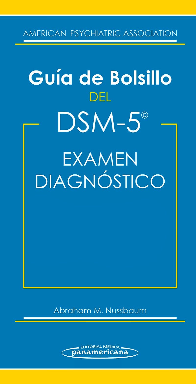 Portada del libro 9788498358513 Guía de Bolsillo del DSM-5 para el Examen Diagnóstico