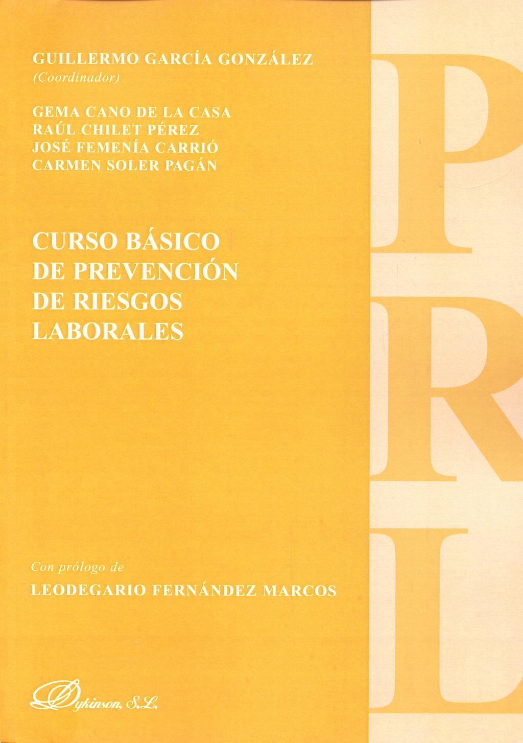 Portada del libro 9788498493146 Curso Basico de Prevencion de Riesgos Laborales