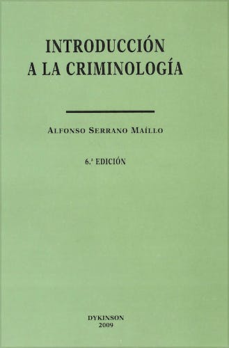 Portada del libro 9788498497649 Introduccion a la Criminologia