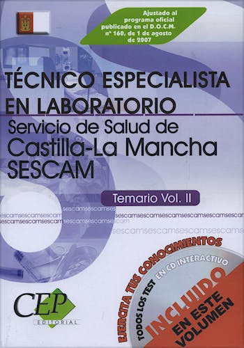 Portada del libro 9788498631968 Temario Ii. Oposiciones Técn. Especialista Laboratorio Sescam