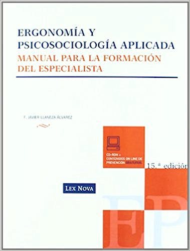 Portada del libro 9788498981193 Ergonomia y Psicosociologia Aplicada