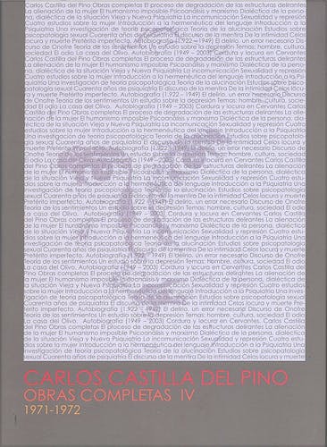 Portada del libro 9788499271033 1971-1972 (Volumen 4 de las Obras Completas)