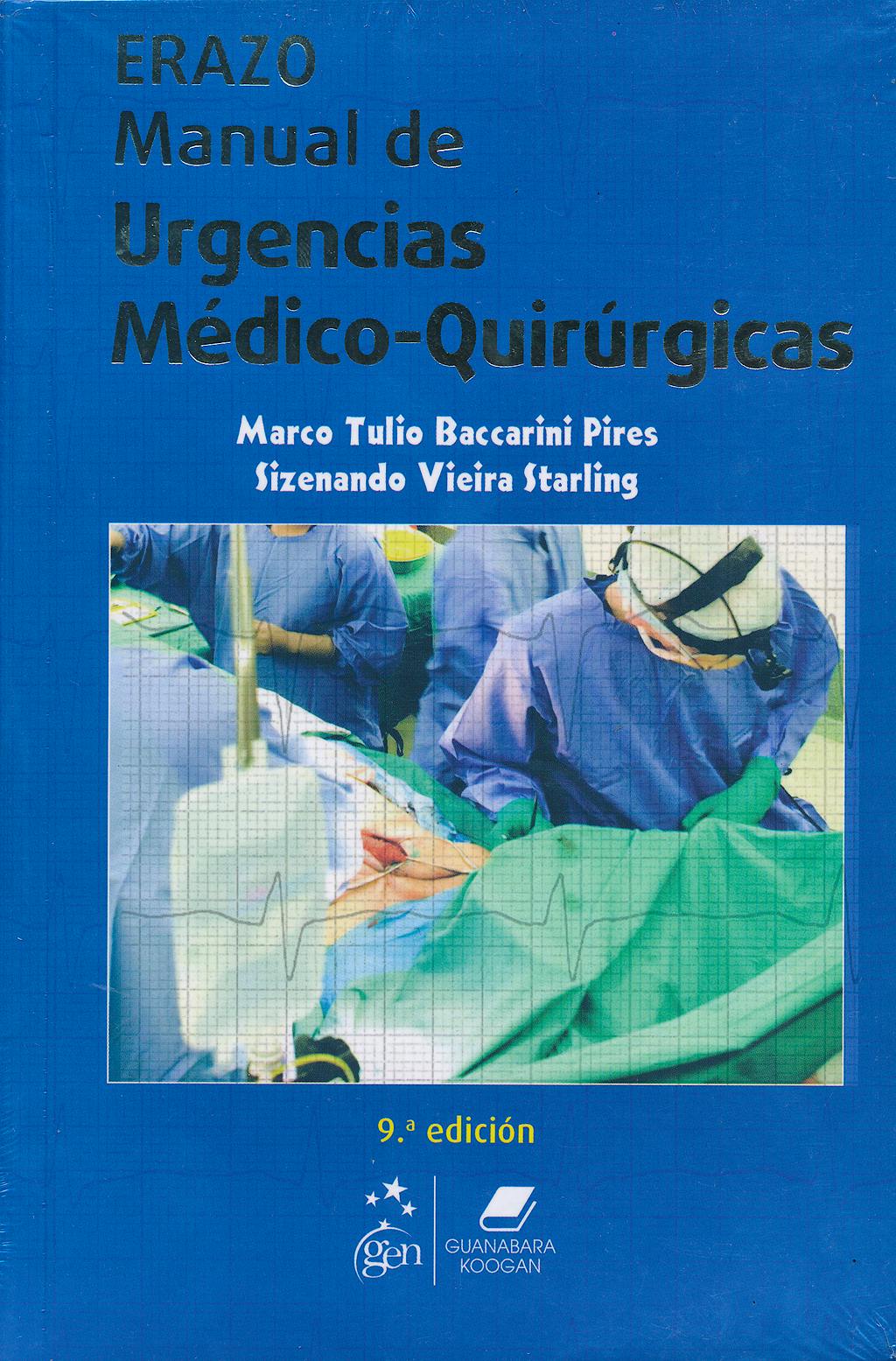 Portada del libro 9788527719391 Erazo Manual de Urgencias Medico-Quirurgicas