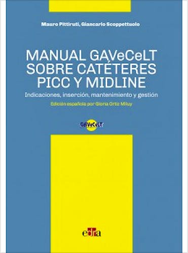 Portada del libro 9788821447426 Manual GAVECELT sobre Catéteres PICC y Midline