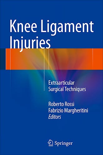 Portada del libro 9788847055124 Knee Ligament Injuries. Extraarticular Surgical Techniques