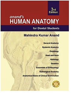 Portada del libro 9789350255032 Anand's Human Anatomy for Dental Students