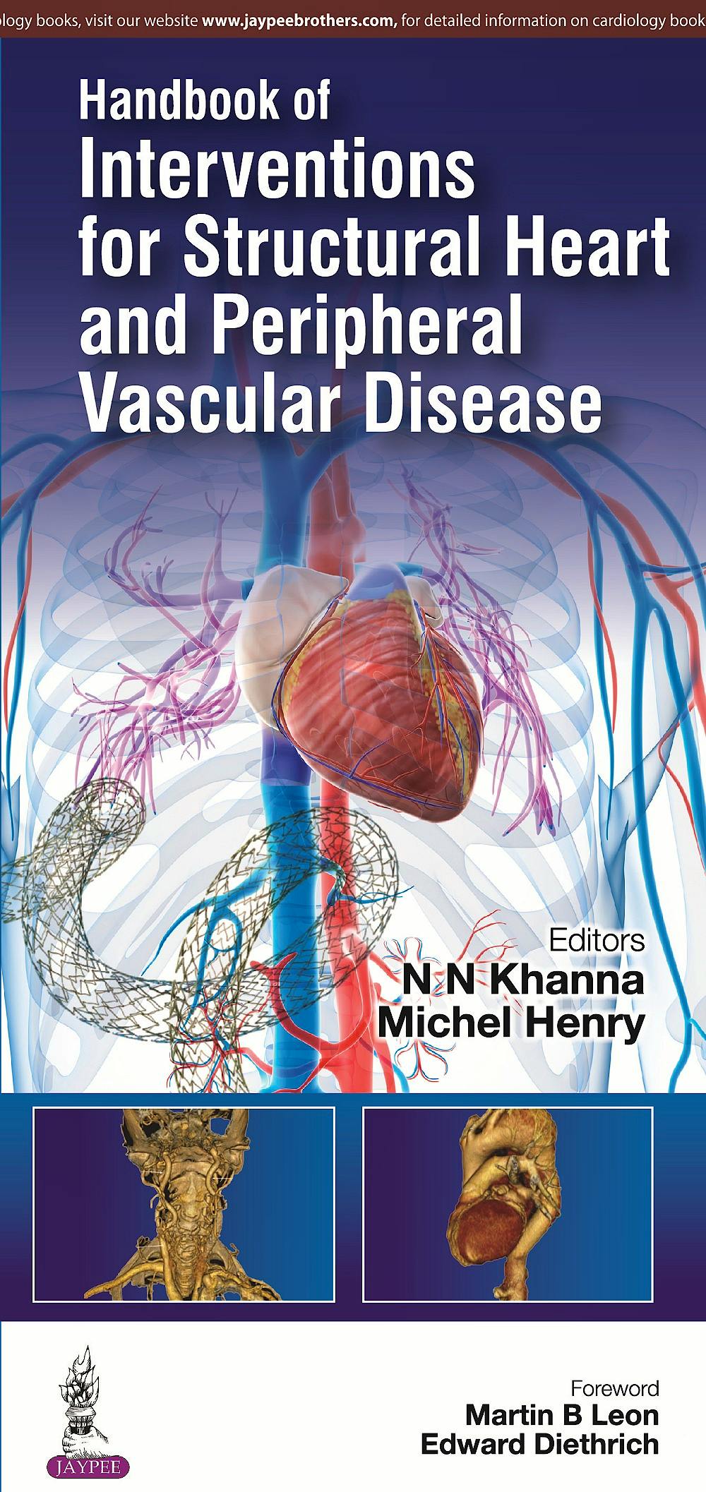 Portada del libro 9789351529903 Handbook of Interventions for Structural Heart and Peripheral Vascular Disease