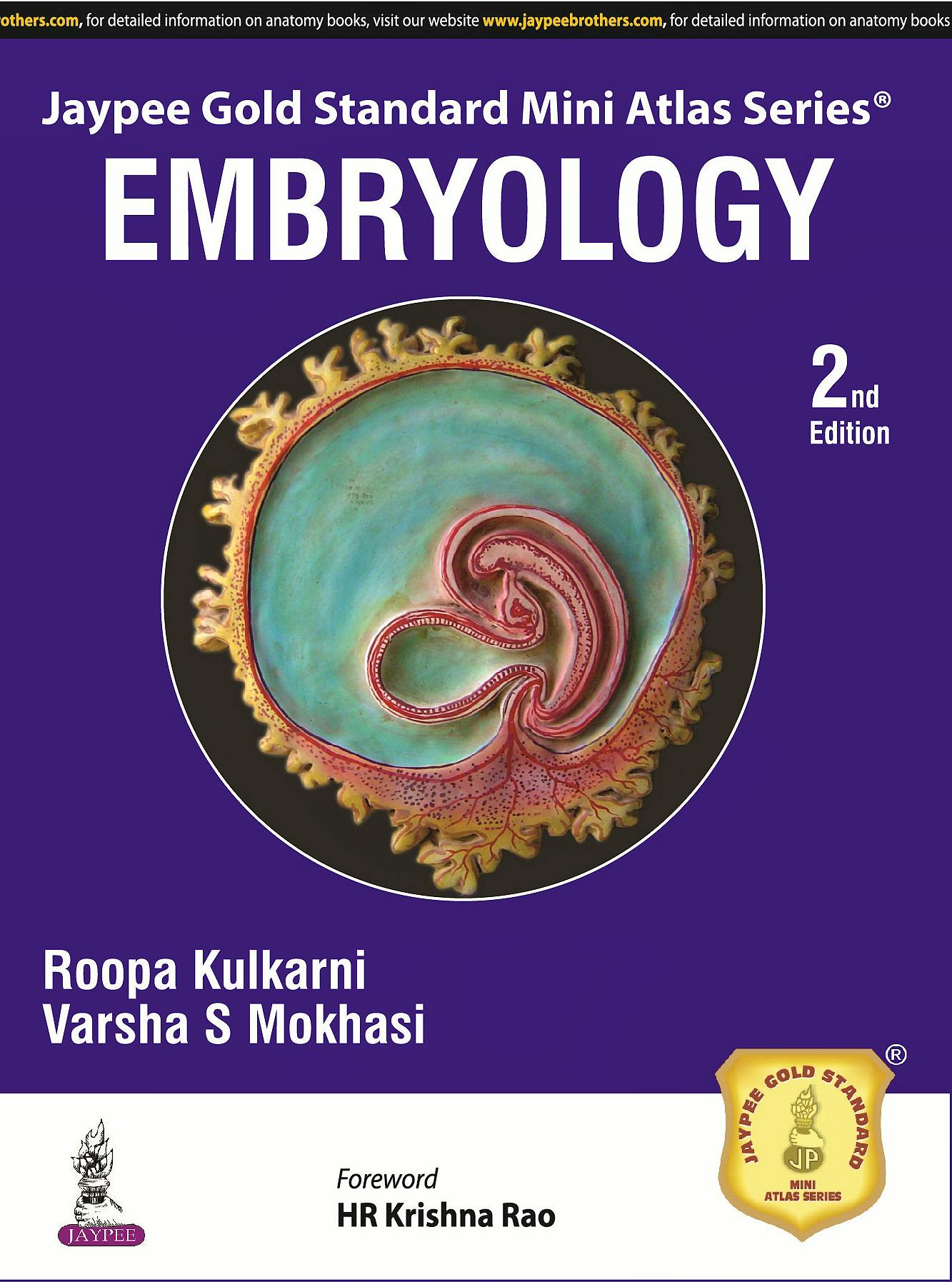 Portada del libro 9789352501595 Embryology (Jaypee Gold Standard Mini Atlas Series)